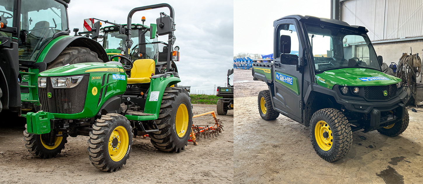 john deere compact tractor and XUV875M Gator